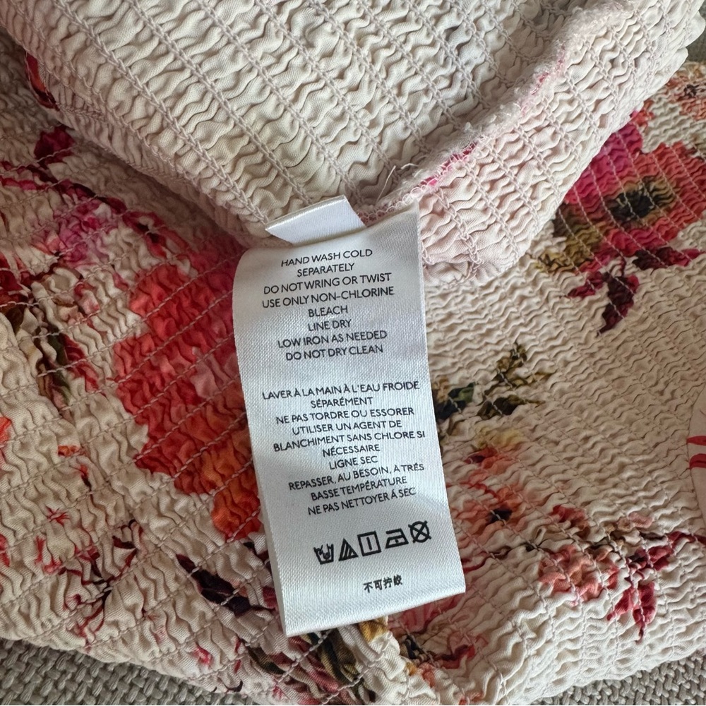 Anthropologie MAEVE Floral smocked top - Picture 8 of 9